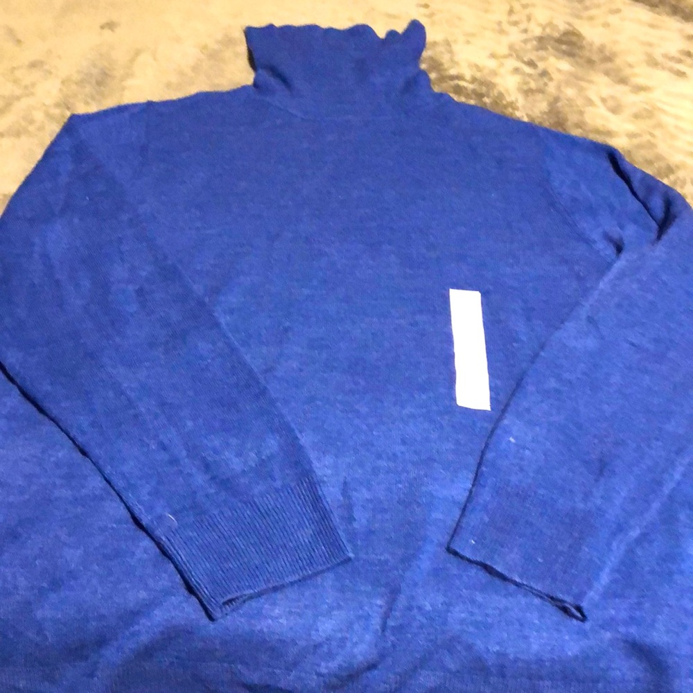 NWT Croft & Barrow turtleneck sweater blue sz XXL